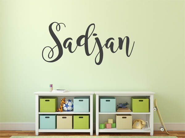 Wandtattoo Sadjan in Handschrift