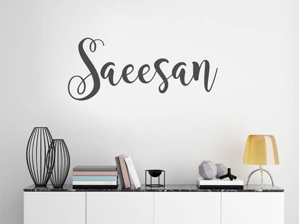 Wandtattoo Saeesan in Handschrift
