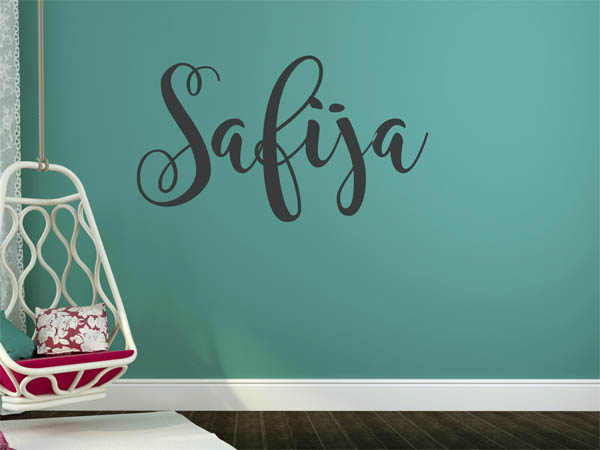 Wandtattoo Safija in Handschrift