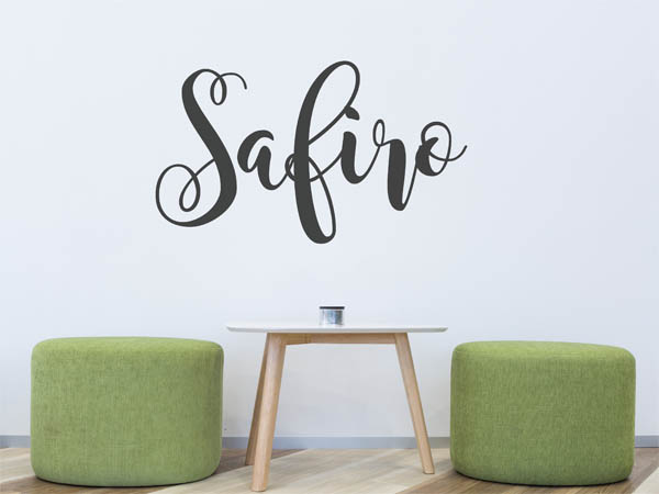 Wandtattoo Safiro in Handschrift