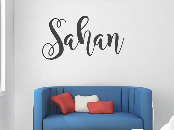 Wandtattoo Sahan in Handschrift