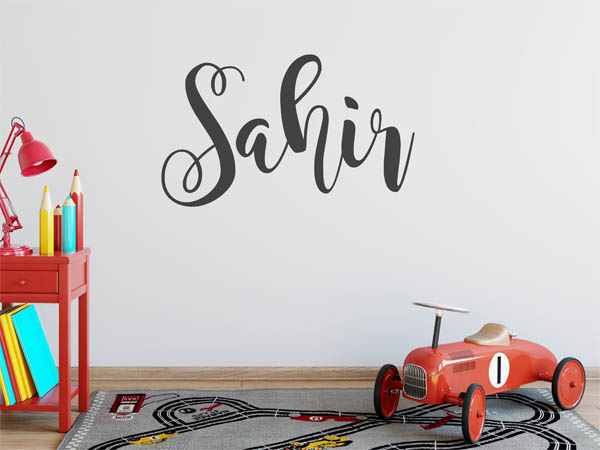 Wandtattoo Sahir in Handschrift