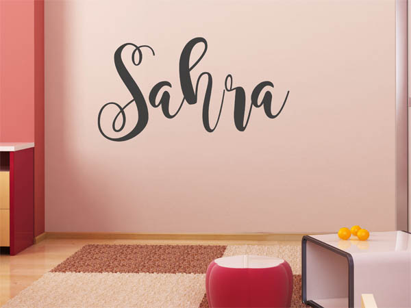 Wandtattoo Sahra in Handschrift