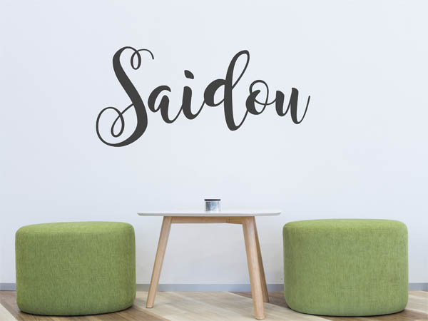 Wandtattoo Saidou in Handschrift