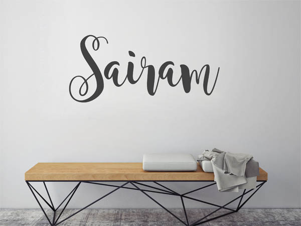 Wandtattoo Sairam in Handschrift