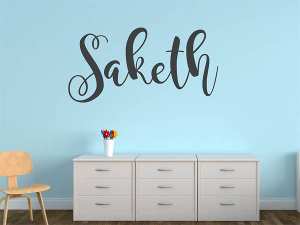 Wandtattoo Saketh in Handschrift