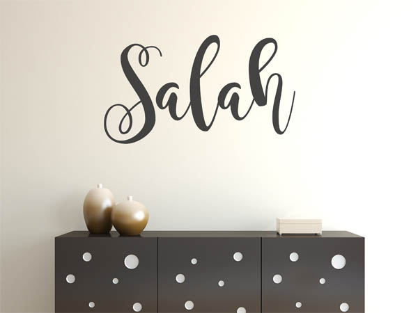 Wandtattoo Salah in Handschrift