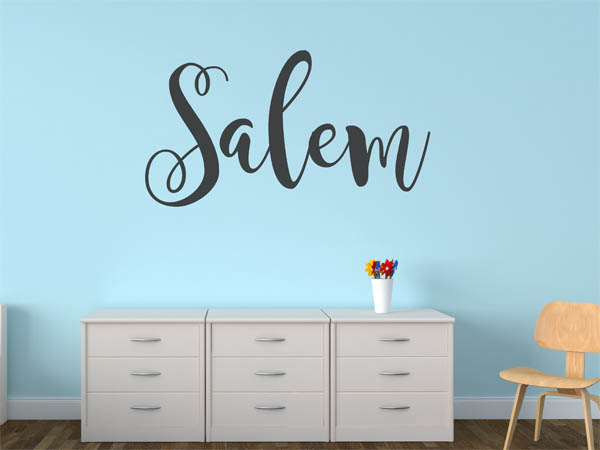 Wandtattoo Salem in Handschrift