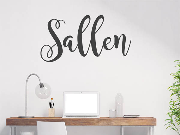 Wandtattoo Sallen in Handschrift