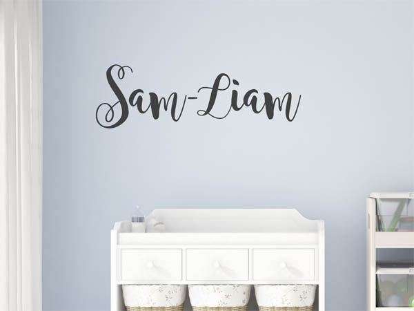 Wandtattoo Sam-Liam in Handschrift