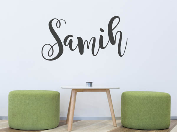 Wandtattoo Samih in Handschrift