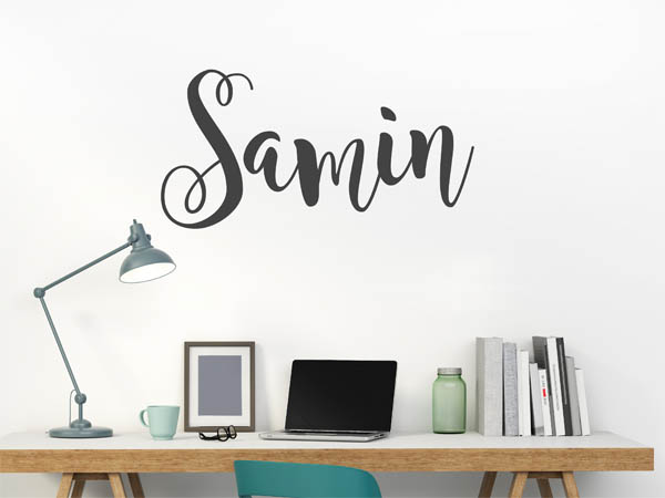 Wandtattoo Samin in Handschrift
