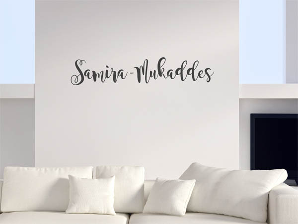 Wandtattoo Samira-Mukaddes in Handschrift