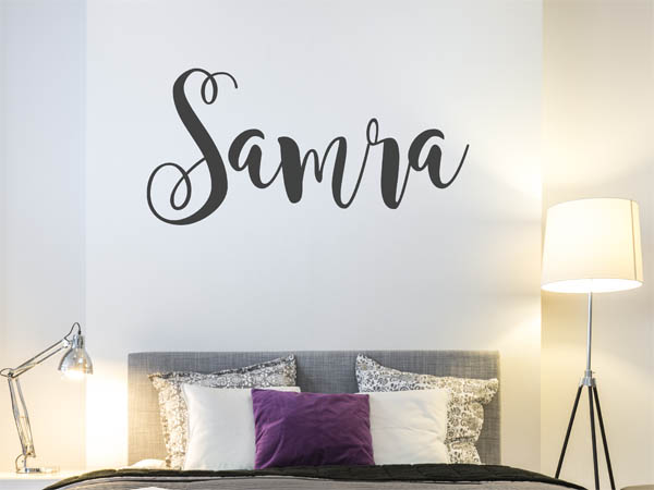 Wandtattoo Samra in Handschrift