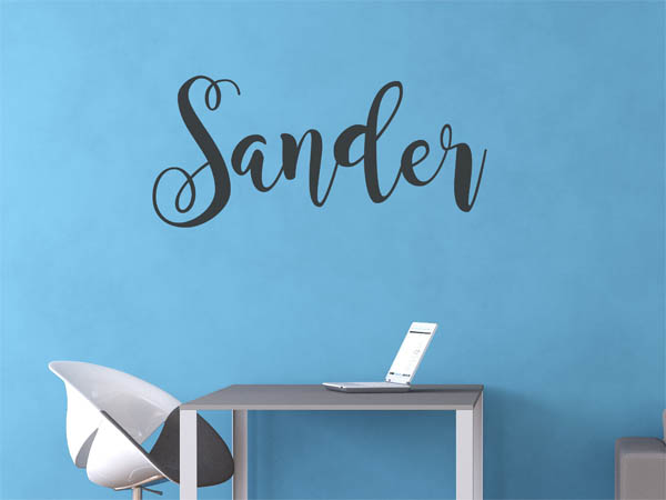 Wandtattoo Sander in Handschrift