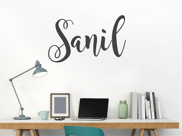 Wandtattoo Sanil in Handschrift