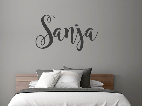 Wandtattoo Sanja in Handschrift