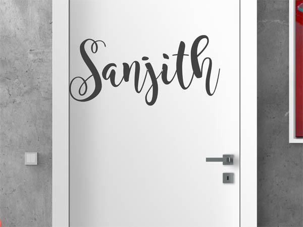 Wandtattoo Sanjith in Handschrift