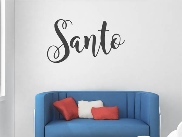 Wandtattoo Santo in Handschrift