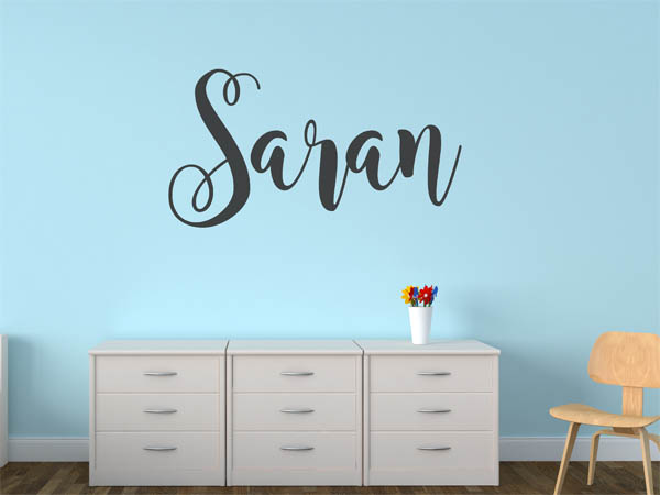 Wandtattoo Saran in Handschrift
