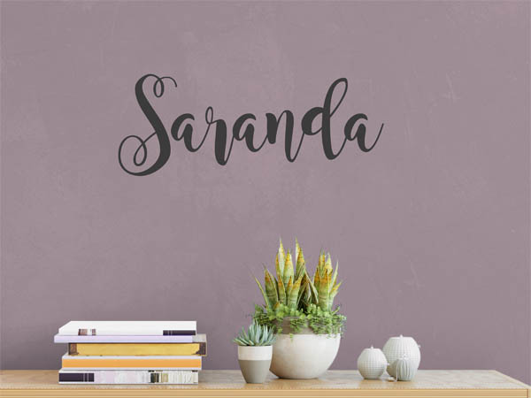 Wandtattoo Saranda in Handschrift