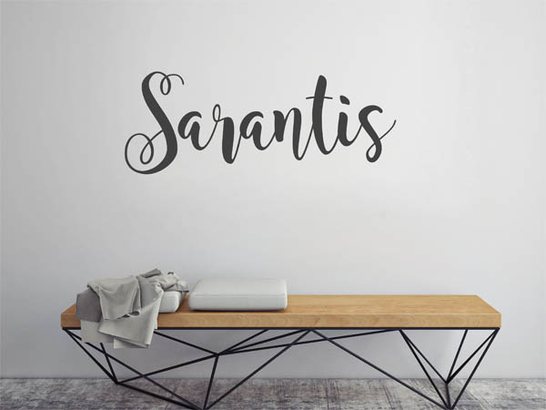 Wandtattoo Sarantis in Handschrift