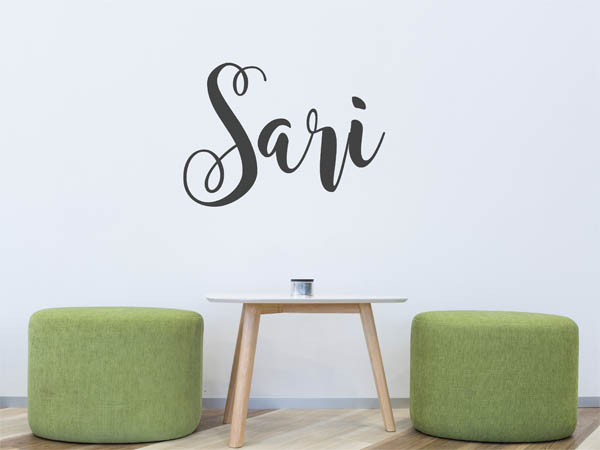 Wandtattoo Sari in Handschrift