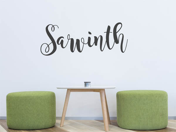 Wandtattoo Sarvinth in Handschrift