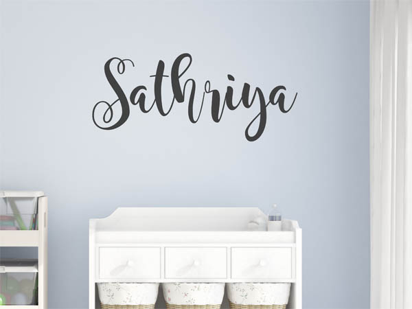 Wandtattoo Sathriya in Handschrift