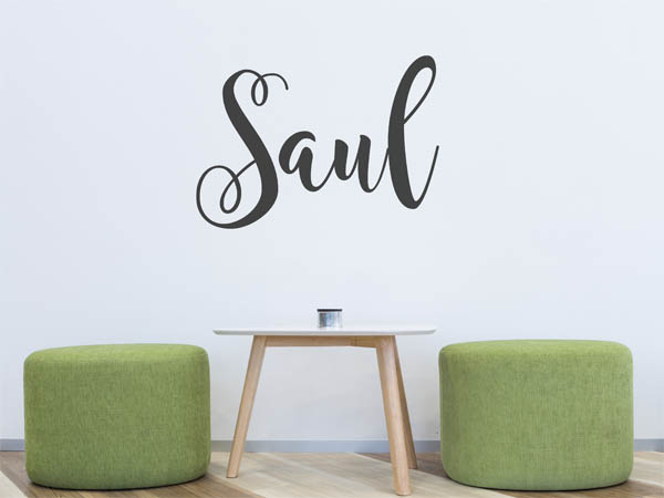 Wandtattoo Saul in Handschrift