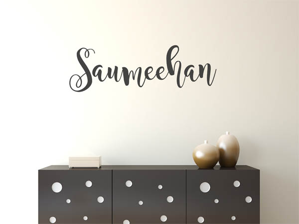 Wandtattoo Saumeehan in Handschrift