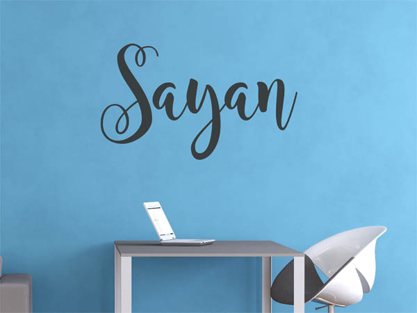 Wandtattoo Sayan in Handschrift