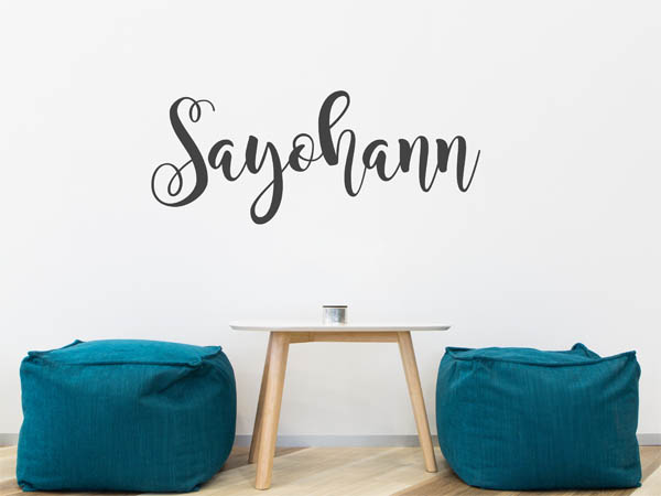 Wandtattoo Sayohann in Handschrift
