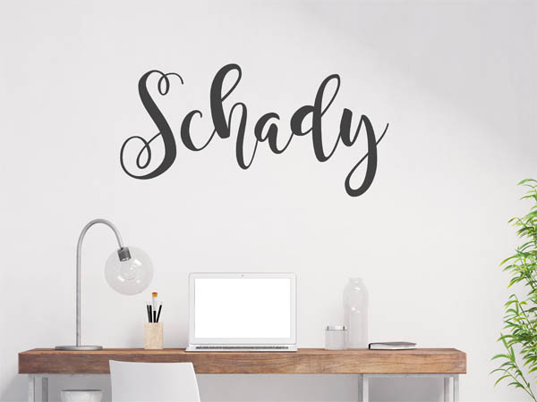 Wandtattoo Schady in Handschrift