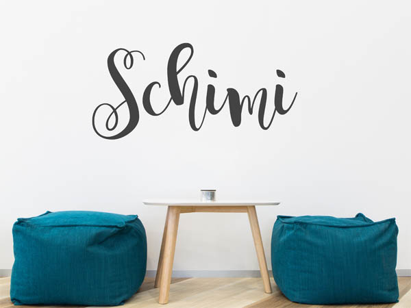 Wandtattoo Schimi in Handschrift