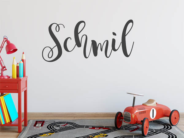 Wandtattoo Schmil in Handschrift