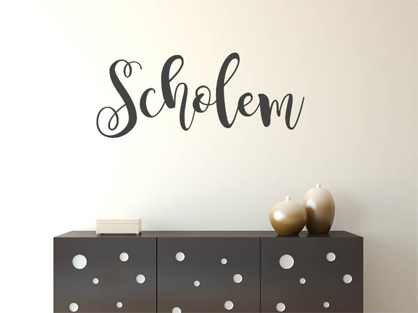 Wandtattoo Scholem in Handschrift