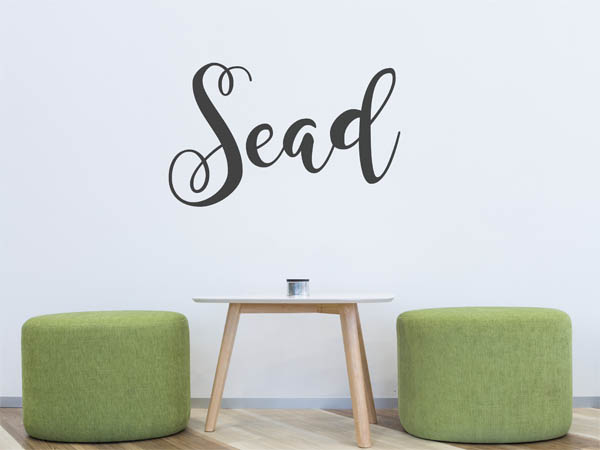 Wandtattoo Sead in Handschrift