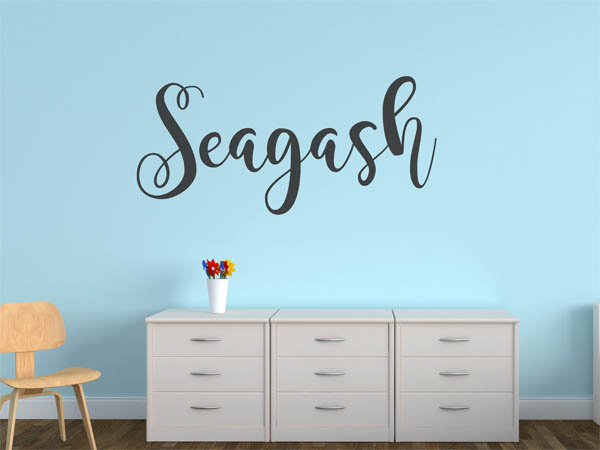 Wandtattoo Seagash in Handschrift