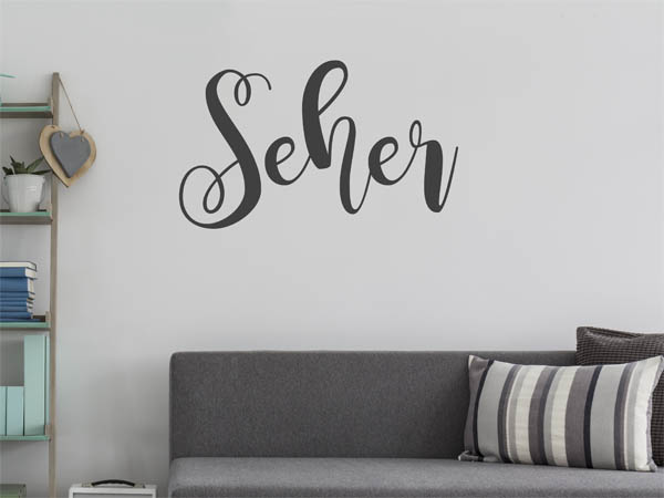 Wandtattoo Seher in Handschrift