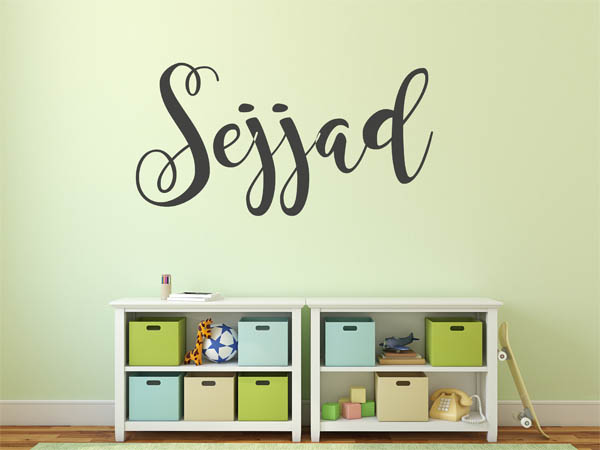 Wandtattoo Sejjad in Handschrift
