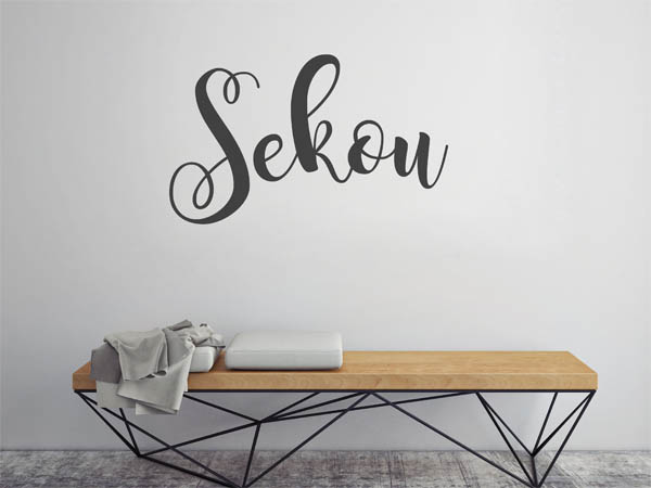 Wandtattoo Sekou in Handschrift