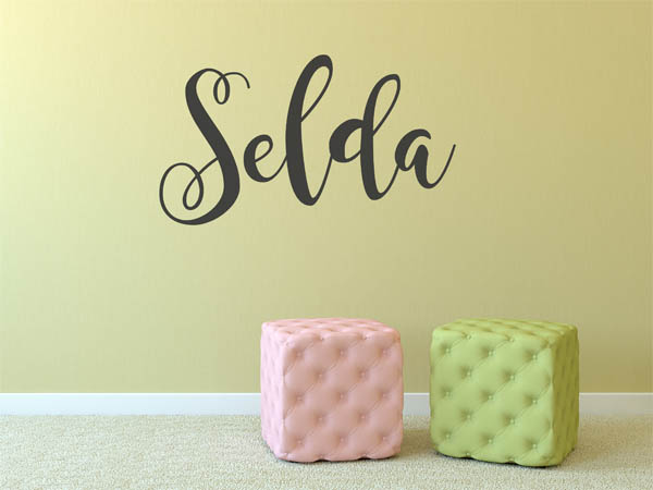 Wandtattoo Selda in Handschrift