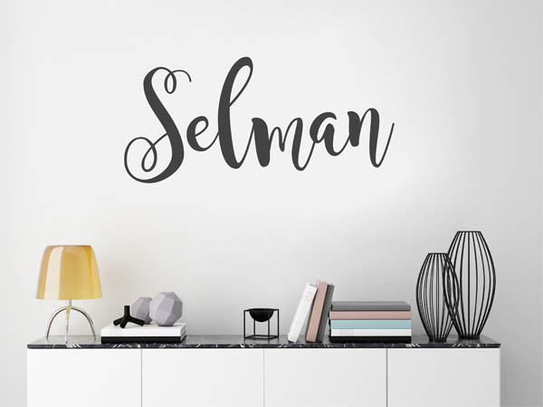 Wandtattoo Selman in Handschrift