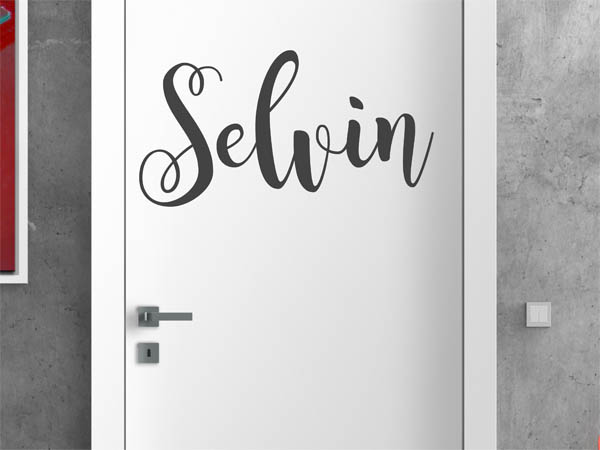 Wandtattoo Selvin in Handschrift