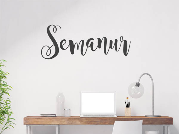Wandtattoo Semanur in Handschrift