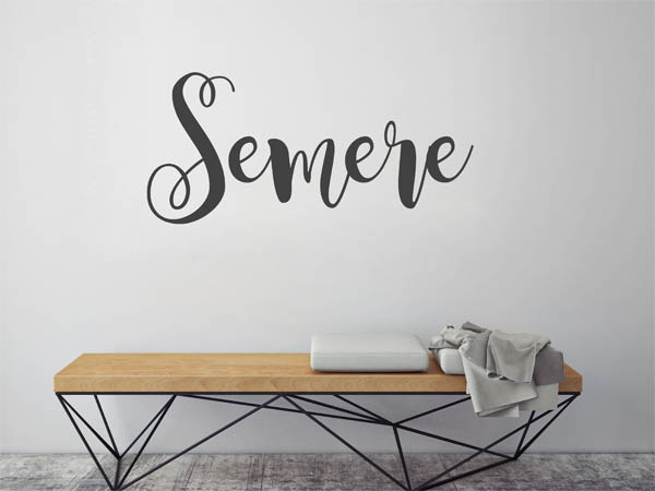 Wandtattoo Semere in Handschrift