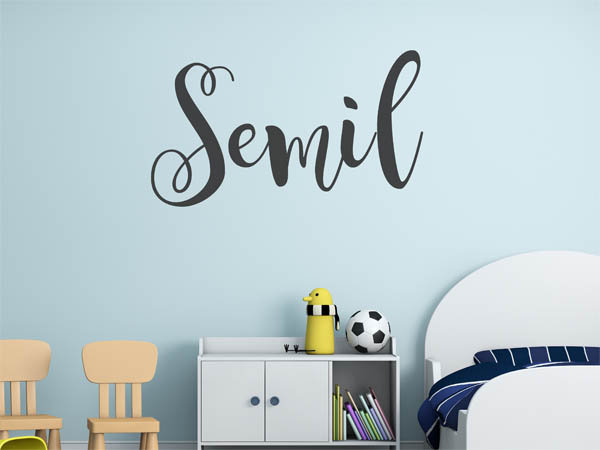 Wandtattoo Semil in Handschrift
