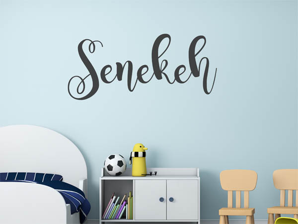 Wandtattoo Senekeh in Handschrift