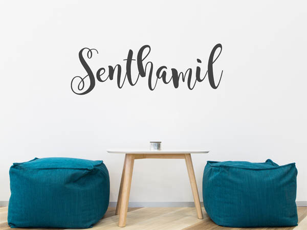 Wandtattoo Senthamil in Handschrift